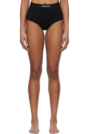 Tom Ford Culotte noire en modal à logo
