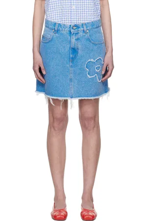 Marni Minijupe évasée bleue en denim