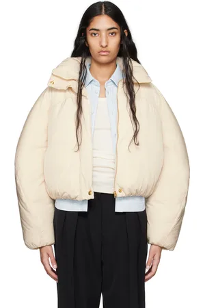 Jacquemus Blouson court matelassé Caraco blanc cassé - La casa