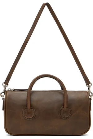 MARGE SHERWOOD Petit sac brun à glissière