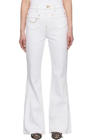 Ganni Jean Goddi blanc à taille haute