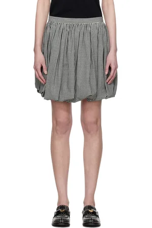 Marni Minijupe noir et blanc à ourlet bouffant