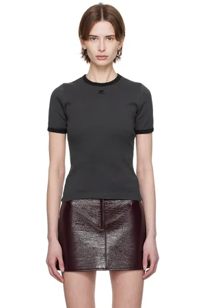 Courrèges T-shirt gris et noir - Heritage