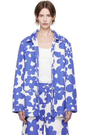 Marni Blouson noir et blanc à imprimé Dillies