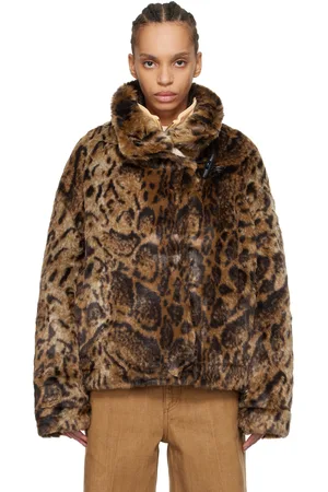 Jacquemus Blouson Fernando brun en fourrure synthétique