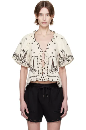 SEA Chemise Kingsley blanc cassé