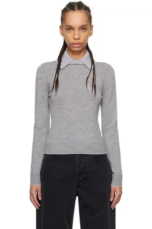 Jacquemus Polo gris en tricot