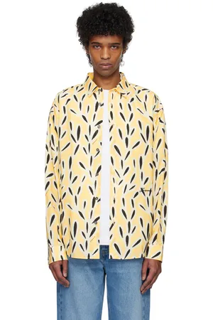 Jacquemus Chemise Simon jaune et noir