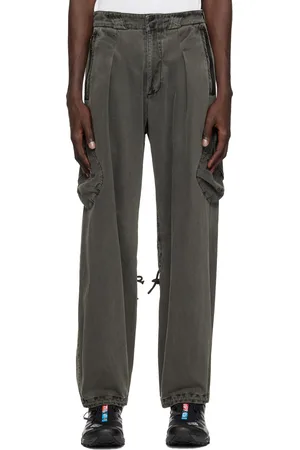 Hyein Seo Pantalon cargo teint gris