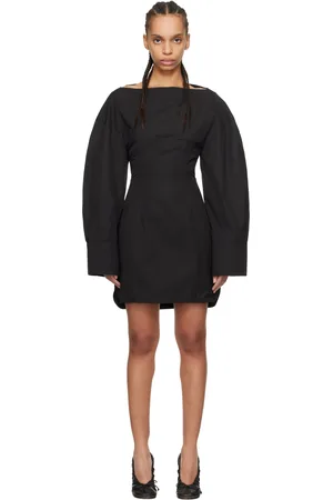 Jacquemus Robe chemise courte Casaco noire - La casa