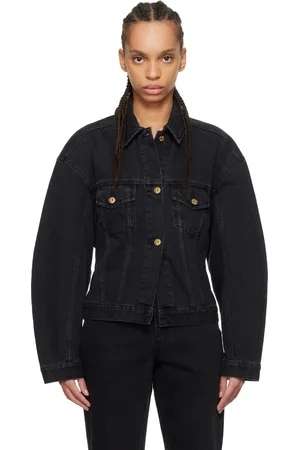 Jacquemus Blouson de-Nîmes noir en denim