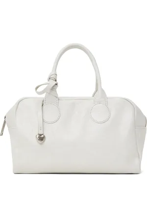 MARGE SHERWOOD Sac de bowling souple blanc cassé