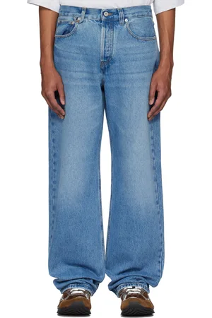 Jacquemus Jean droit de-Nîmes bleu