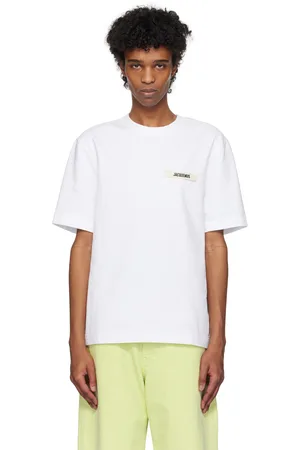 Jacquemus T-shirt blanc à écusson en gros-grain - Les classiques