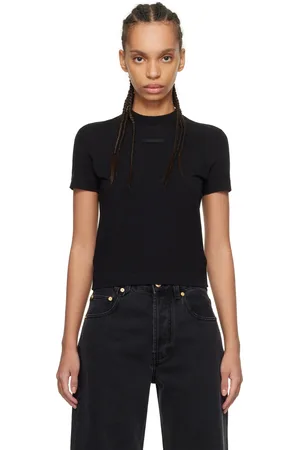 Jacquemus T-shirt noir à écusson en gros-grain - Les classiques