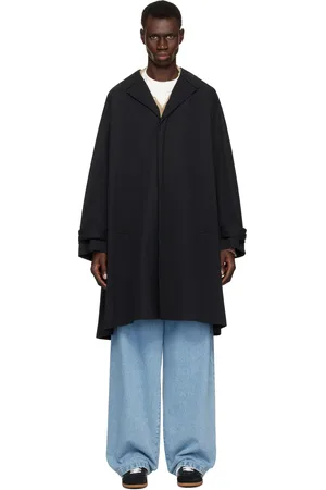 Maison Margiela Trench noir en sergé