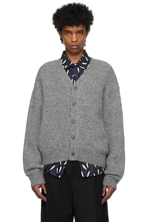 Jacquemus Cardigan gris à logo