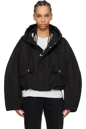 Jacquemus Blouson de style parka Caraco noir à ourlet écourté