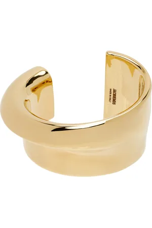 Jacquemus Bracelet en forme de J doré