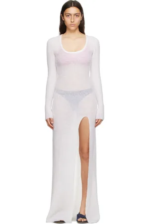 Jacquemus Robe longue Dao blanc cassé - Le chouchou
