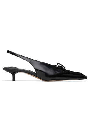 Jacquemus Chaussures à petit talon Cubisto noires à bride arrière