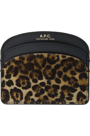 A.P.C. Porte-carte Demi-lune brun et noir