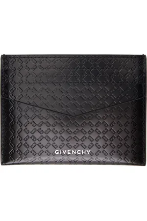 Givenchy Porte-carte gris en cuir à monogrammes 72