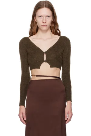 Jacquemus Cardigan Alzou brun - Le chouchou