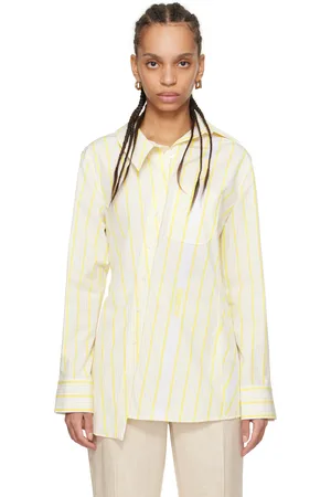 Jacquemus Chemise Pablo blanc et jaune