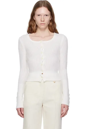 Jacquemus Cardigan Piccinni blanc en tricot - Le chouchou