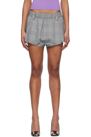 MERYLL ROGGE Short court noir et blanc à cordon coulissant