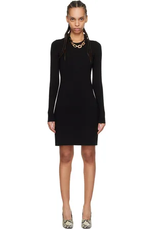 Paco rabanne Robe courte noire en tricot