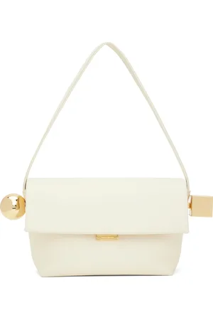 Jacquemus Sac blanc cassé à ferrures rond carré - La casa