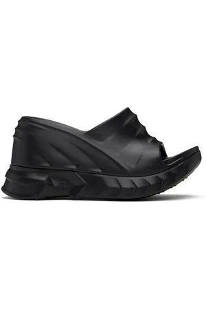 Givenchy Sandales à talon compensé Marshmallow noires