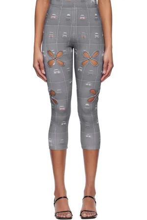 J.KIM Legging gris à motif d