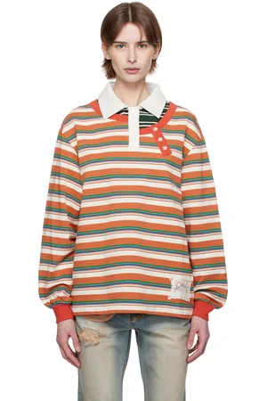 Andersson Bell Polo à manches longues multicolore à cols étagés