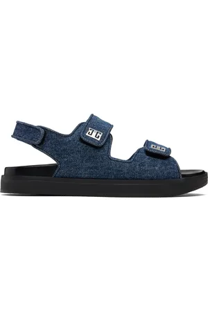 Givenchy Sandales bleues à brides à logo 4G