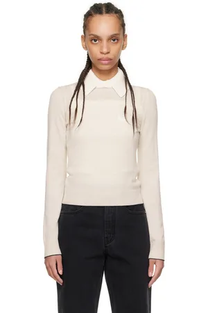 Jacquemus Polo blanc cassé en tricot