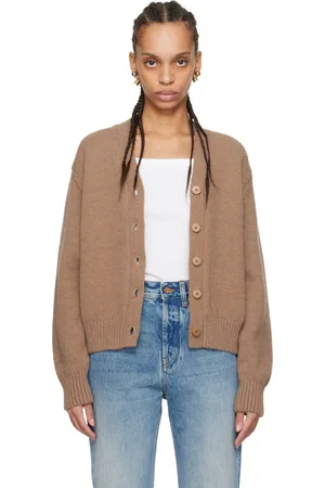 Jacquemus Cardigan brun à logo