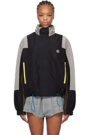 MERYLL ROGGE Blouson de survêtement multicolore en taffetas texturé de nylon