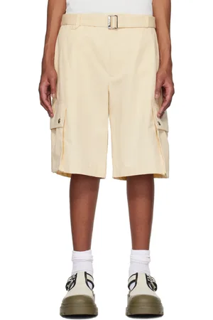 Jacquemus Short de style bermuda beige à poches cargo - La casa