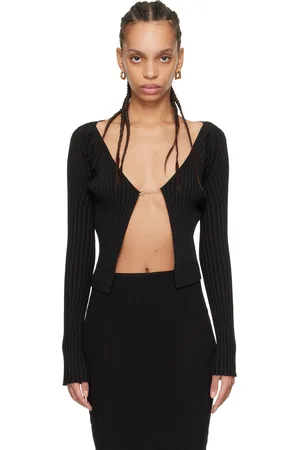 Jacquemus Cardigan long Pralù noir en tricot
