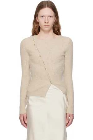 Jacquemus Cardigan Pau beige en tricot - Le chouchou