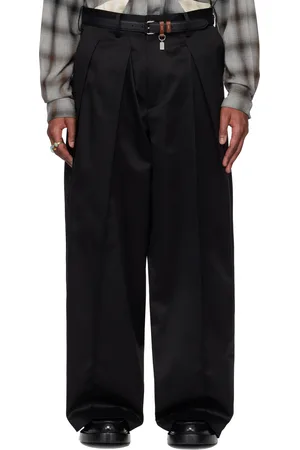 KHOKI Pantalon noir à plis