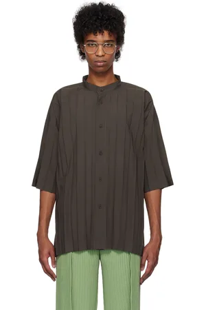 Issey Miyake Chemise Edge grise