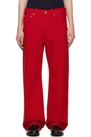 Jacquemus Jean de-Nîmes droit rouge - La casa