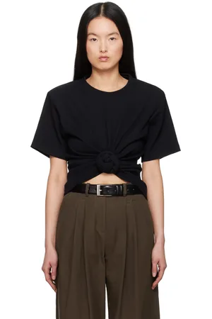 MAGDA BUTRYM T-shirt noir à nœud