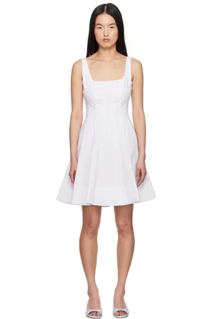 Staud Robe courte Wells blanche