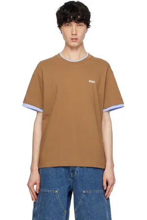 AFTER PRAY T-shirt étagé brun en jersey