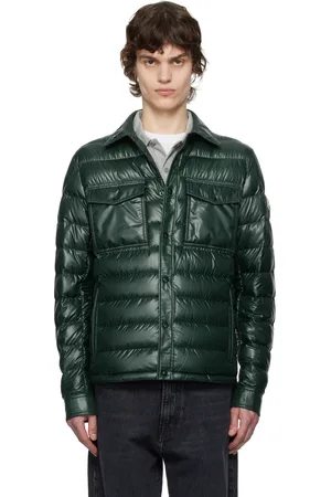Moncler Blouson Chambly vert rembourré en duvet